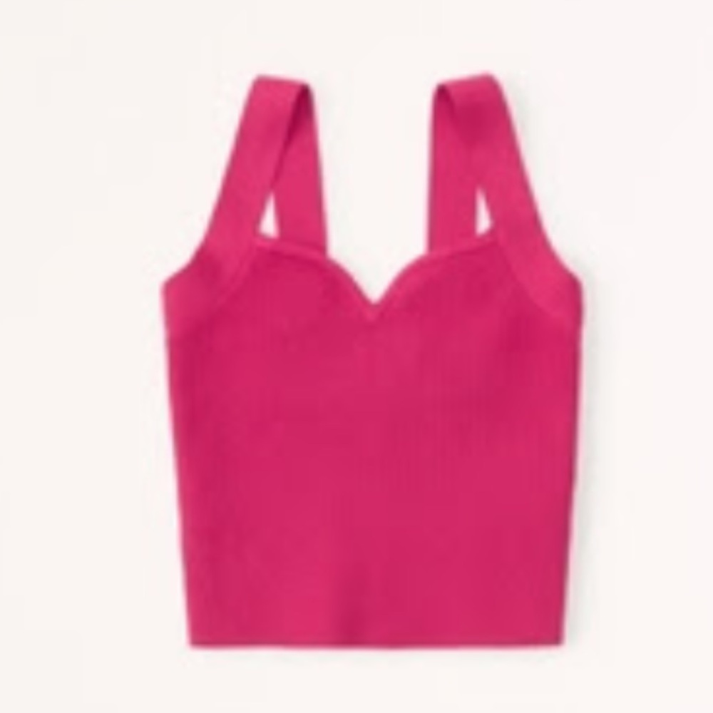 Women's Pink Ribbed Knit Top